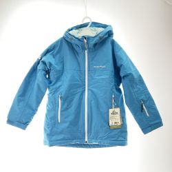 〇〇 mont･bell モンベル キッズ パウダーステップ ジャケット サイズ140cm #1102444 ライトシアン Sランク