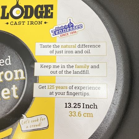  LODGE スキレット 13-1/4 アウトドア BBQ用品 L12SK3 未使用品