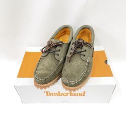 〇〇 Timberland ティンバーランド デッキシューズ AUTHNTICS 3EYE CLASSIC LUG サイズ26cm TB0A2AA3A58 ダークグリーン Bランク