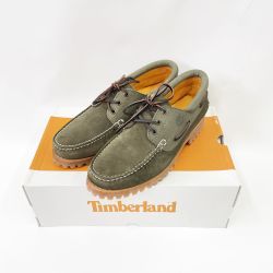 〇〇 Timberland ティンバーランド デッキシューズ AUTHENTICS 3EYE CLASSIC LUG サイズ27cm TB0A2AA3A58 ダークグリーン Bランク