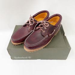 〇〇 Timberland ティンバーランド デッキシューズ AUTHENTICS 3EYE CLASSIC LUG サイズ29cm TB050009648 バーガンディー Bランク