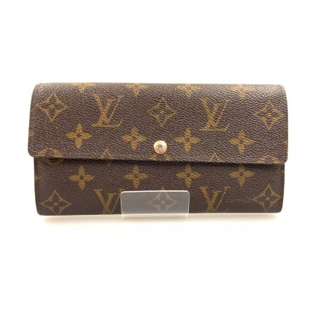  LOUIS VUITTON ルイヴィトン モノグラム ポルトフォイユ サラ 二つ折り長財布  M61734 ブラウン 