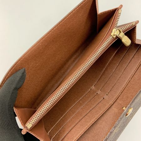  LOUIS VUITTON ルイヴィトン モノグラム ポルトフォイユ サラ 二つ折り長財布  M61734 ブラウン 