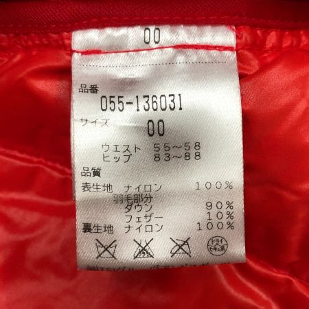  PEARLY GATES パーリーゲイツ ゴルフウエア レディース マイクロ ライト タフタ ダウン ロング パンツ サイズ00 055-136031 オレンジ