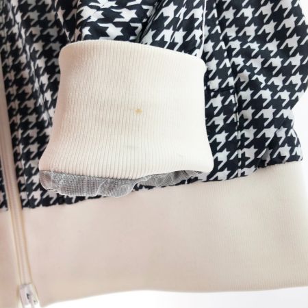  PEARLY GATES パーリーゲイツ レディース 蓄熱ジップジャケット 千鳥格子柄 サイズ0 055-8220004 ブラック×ホワイト