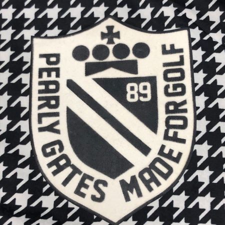  PEARLY GATES パーリーゲイツ レディース 蓄熱ジップジャケット 千鳥格子柄 サイズ0 055-8220004 ブラック×ホワイト