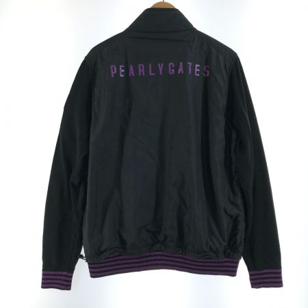  PEARLY GATES パーリーゲイツ ゴルフウエア メンズ 異素材切替ジャケット サイズ5 053-274012 ブラック×パープル