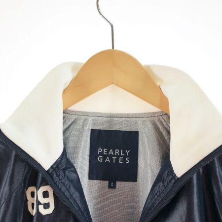  PEARLY GATES パーリーゲイツ ゴルフウエア レディース ジップアップブルゾン サイズ0 055-220056 ネイビー
