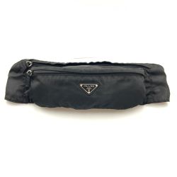 〇〇 PRADA プラダ ナイロン ベルトバッグ ボディバッグ ウエストバッグ 2VL132 ブラック Bランク