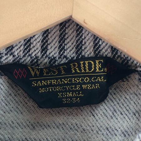 WEST RIDE ウエストライド メンズ シャツ サイズXS ベージュ×レッド