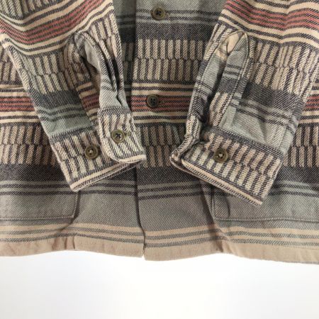  WEST RIDE ウエストライド メンズ シャツ サイズXS ベージュ×レッド