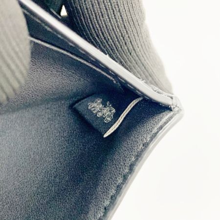  COACH コーチ シグネチャー二つ折り財布 カードケース付き CP219 ブラック x ホワイト