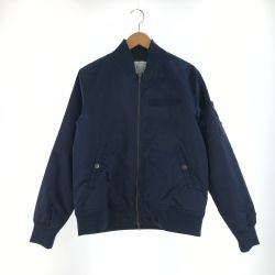 〇〇 NANO UNIVERSE ナノユニバース メンズ MA-1ジャケット サイズM ネイビー Cランク