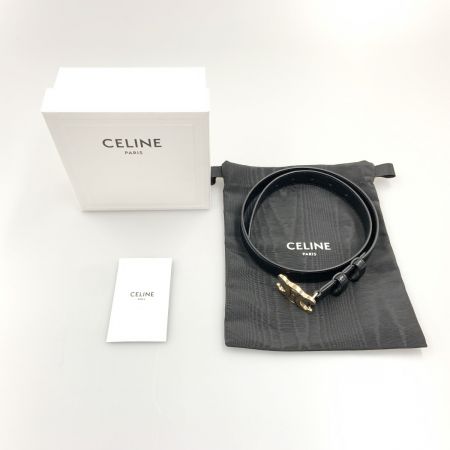  CELINE セリーヌ スモール トリオンフ ベルト size75 ブラック