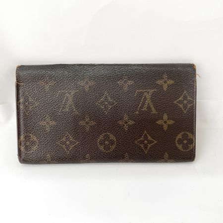  LOUIS VUITTON ルイヴィトン モノグラム ポルトエン3カルトクレディ 長財布 M61818 ブラウン