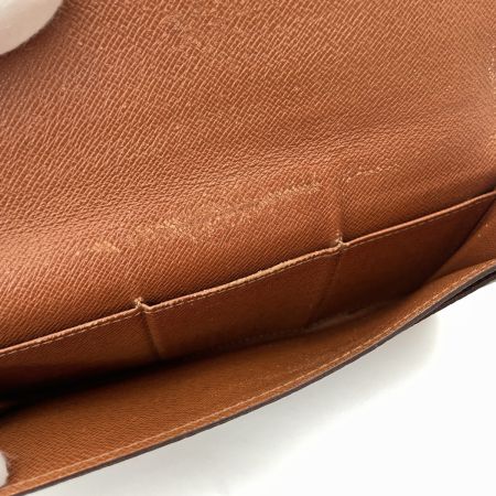  LOUIS VUITTON ルイヴィトン モノグラム ポルトエン3カルトクレディ 長財布 M61818 ブラウン