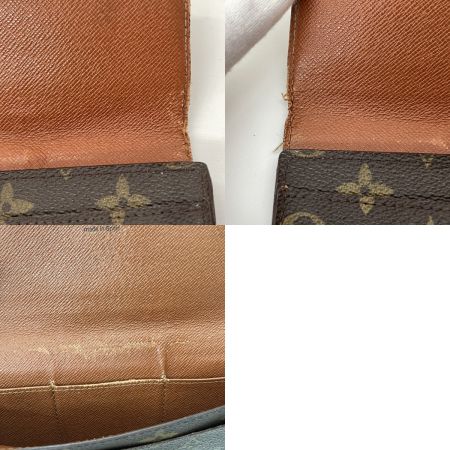  LOUIS VUITTON ルイヴィトン モノグラム ポルトエン3カルトクレディ 長財布 M61818 ブラウン