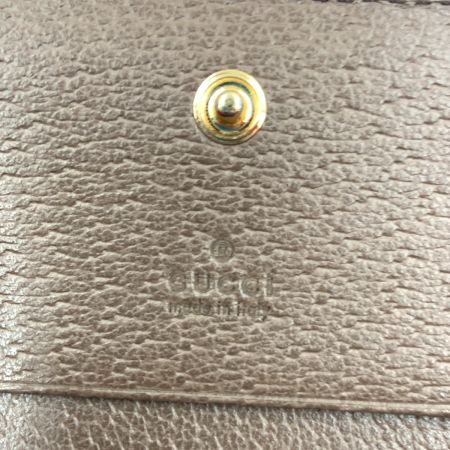  GUCCI グッチ オフィディア GGスプリーム 二つ折り財布 523155 8745 ベージュ  x ブラウン