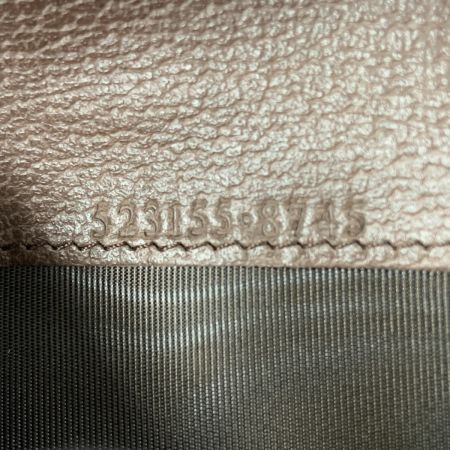  GUCCI グッチ オフィディア GGスプリーム 二つ折り財布 523155 8745 ベージュ  x ブラウン