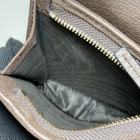  GUCCI グッチ オフィディア GGスプリーム 二つ折り財布 523155 8745 ベージュ  x ブラウン