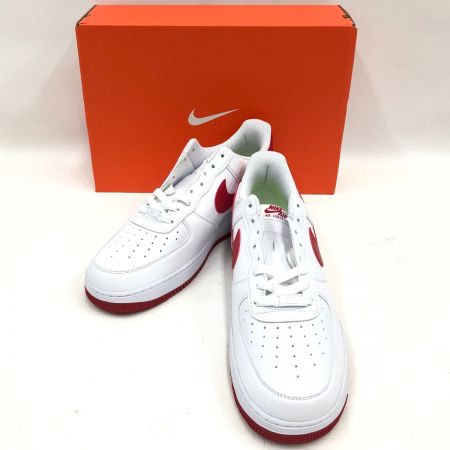  NIKE ナイキ メンズ スニーカー AIR FORCE1 '07 NN 29cm DV3808-105 ホワイト×レッド