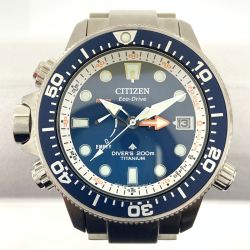 〇〇 CITIZEN シチズン プロマスター アクアランド ダイバー エコドライブ 腕時計 J250-S126207 ブルー Bランク