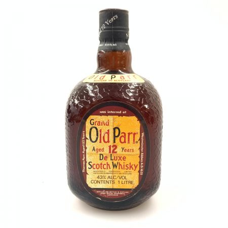  Old Parr オールドパー グランド オールドパー 12年 デラックス スコッチウィスキー 750ml 43% 未開栓