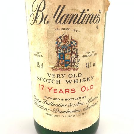  Ballantine's バランタイン 17年 ベリーオールド 750ml 43% スコッチ ウィスキー 未開栓