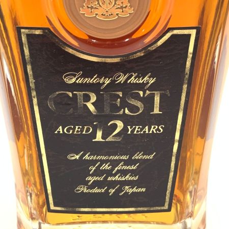 【北海道内限定発送】 CREST サントリークレスト 12年 700ml 43% 国産ウィスキー 未開栓