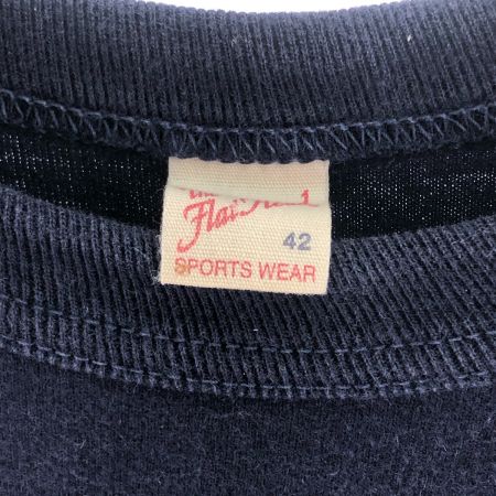  The Flat Head フラッドヘッド メンズ カットソー サイズ42 ネイビー×イエロー