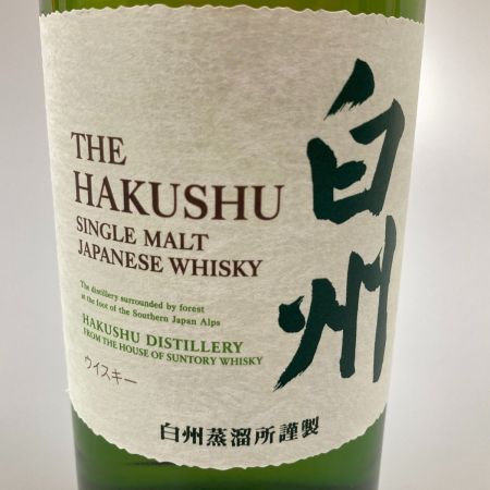 【北海道内限定発送】 HAKUSHU 白州/サントリー NV 700ml 43％ シングルモルト ウイスキー  未開栓