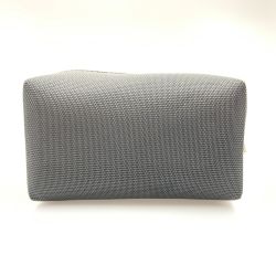 〇〇 BVLGARI ブルガリ 化粧ポーチ メイクポーチ 小物入れ  グレー Bランク