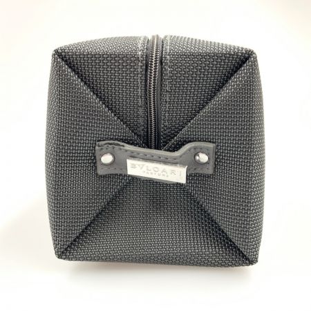  BVLGARI ブルガリ 化粧ポーチ メイクポーチ 小物入れ  グレー