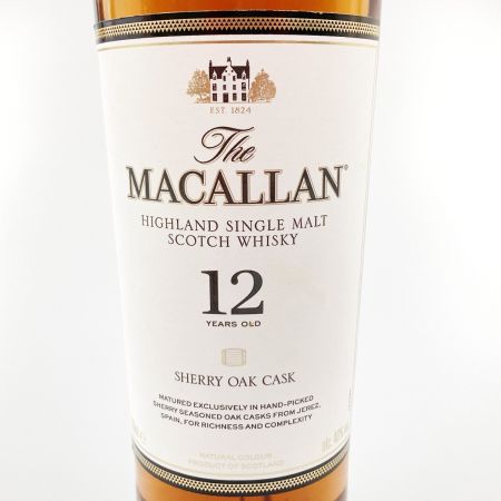  The MACALLAN マッカラン 12年 シェリーオークカスク スコッチ ウィスキー 未開栓