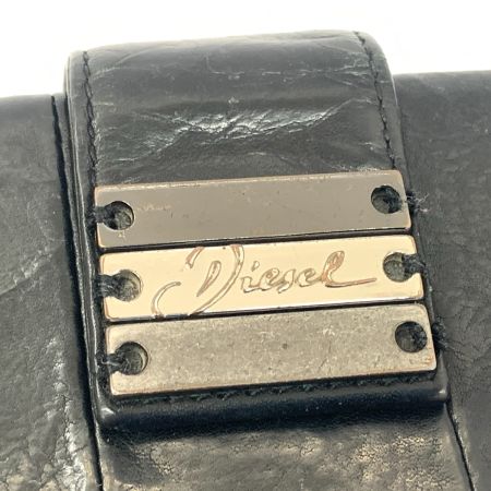  DIESEL ディーゼル 二つ折り 長財布 ブラック