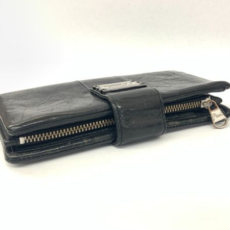  DIESEL ディーゼル 二つ折り 長財布 ブラック