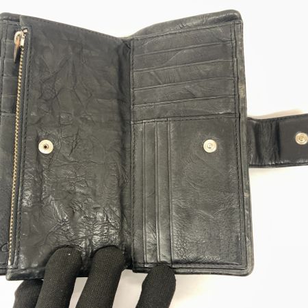  DIESEL ディーゼル 二つ折り 長財布 ブラック