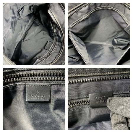  GUCCI グッチ シェリー ウェビングライン ショルダーバッグ 181067 ブラック