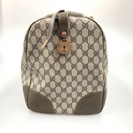  GUCCI グッチ オールドグッチ ヴィンテージ シェリーライン GG柄 ボストンバッグ   001･25･424 ベージュ