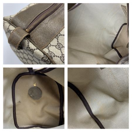  GUCCI グッチ オールドグッチ ヴィンテージ シェリーライン GG柄 ボストンバッグ   001･25･424 ベージュ