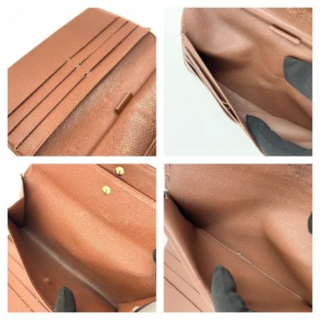  LOUIS VUITTON ルイヴィトン モノグラム ポルトトレゾール インターナショナル 三つ折り財布 M61215 ブラウン