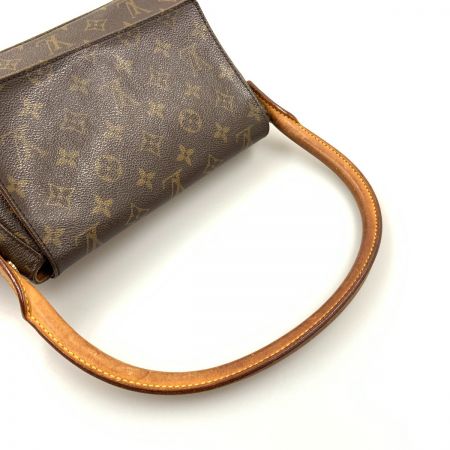  LOUIS VUITTON ルイヴィトン モノグラム ミニ ルーピング セミショルダーバッグ M51147 ブラウン