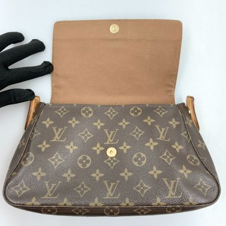  LOUIS VUITTON ルイヴィトン モノグラム ミニ ルーピング セミショルダーバッグ M51147 ブラウン