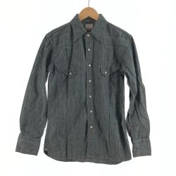 〇〇 The Flat Head フラッドヘッド メンズ シャンブレーシャツ サイズ40 7004W グレー Bランク