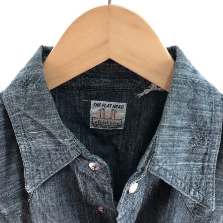  The Flat Head フラッドヘッド メンズ シャンブレーシャツ サイズ40 7004W グレー