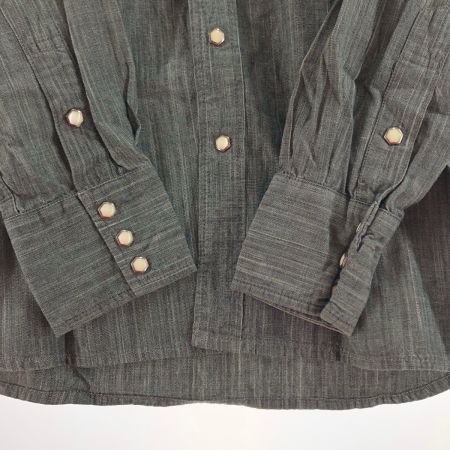  The Flat Head フラッドヘッド メンズ シャンブレーシャツ サイズ40 7004W グレー