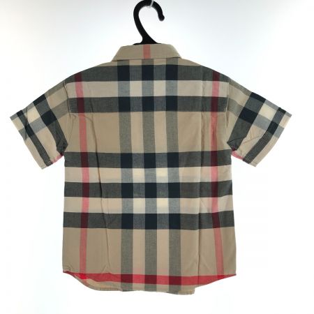  BURBERRY LONDON バーバリーロンドン キッズ 半袖シャツ ノバチェック 110A ベージュ