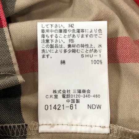  BURBERRY LONDON バーバリーロンドン キッズ 半袖シャツ ノバチェック 110A ベージュ