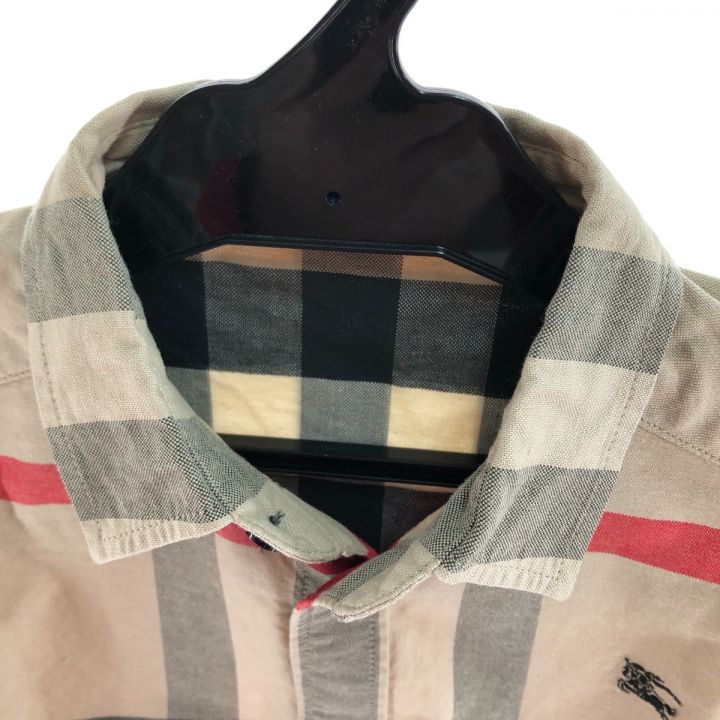 BURBERRY LONDON バーバリーロンドン キッズ 半袖シャツ ノバチェック 110A ベージュ｜中古｜なんでもリサイクルビッグバン