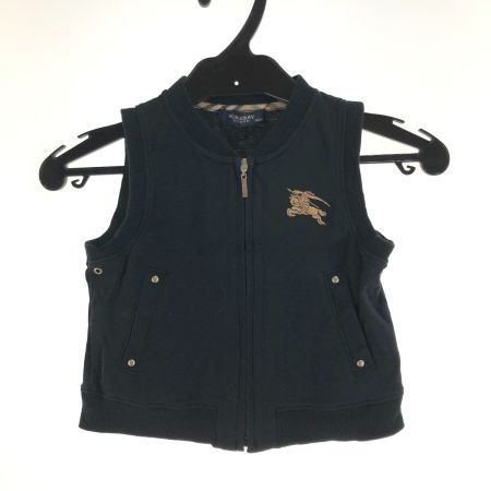  BURBERRY LONDON キッズ ジップベスト 90cm ブラック